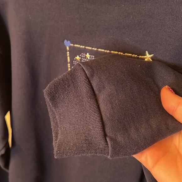 MCCC Sportswear Womens VTG Americana Flag Holiday Sweater PL Patriotic - Picture 5 of 10